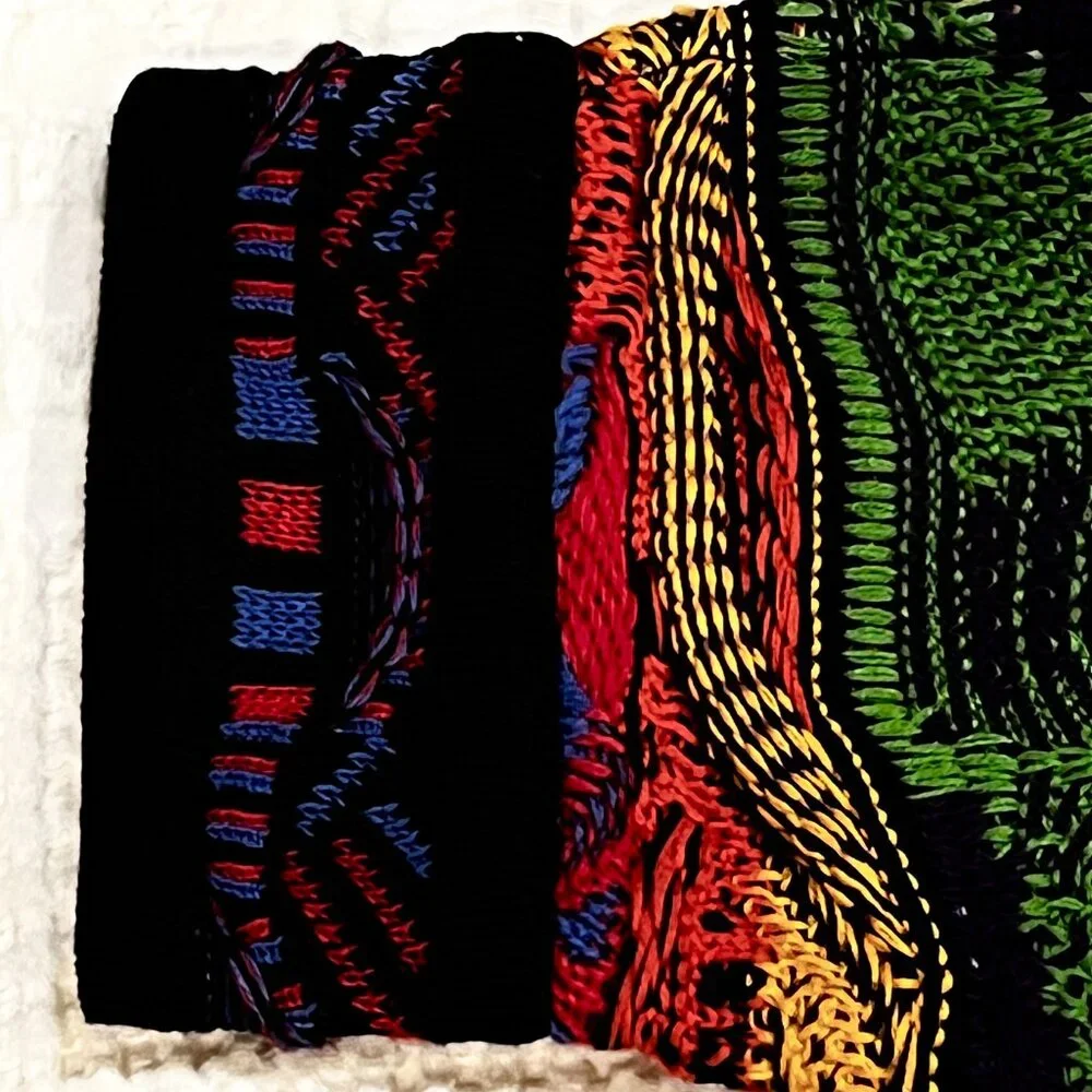 COOGI Australia Rare Vintage Hip-Hop Biggie Smalls 3D Knit Multicolor Sweater - Picture 15 of 17